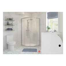 800mm Quadrant Shower Enclosure c/w Shower Tray